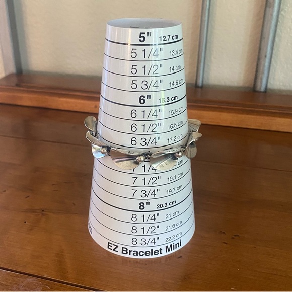 NIELS ERIK STERLING SILVER MODERNIST LINK TOGGLE BRACELET size 7” - Picture 5 of 8